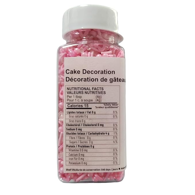 Valentines Sprinkles Pink Heart Sprinkles for Cake Decorating Edible Pearls Fancy Sprinkles Cupcake and Cake Topper Cookie Baking Decorations