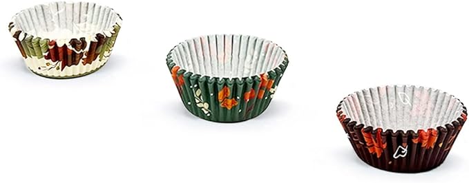 qiqee Thanksgiving Day Standard Cupcake Liners 300-Count Food Grade Gradient Design Papers Baking Cups Wrappers (Standard Size)