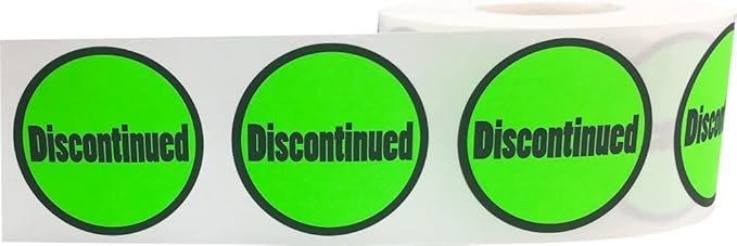 Discontinued Retail Labels 1 1/2 Inch Round Circle Dots 500 Adhesive Stickers
