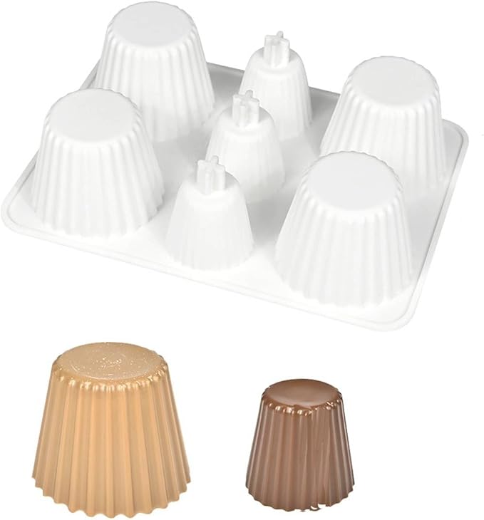 mostsom Cylinder Cup Shape Mousse Cake Mold For Making Chocolate Muffin Ice Shot Glass Mould Kitchen Baking Tool (D_ Curve Cup)