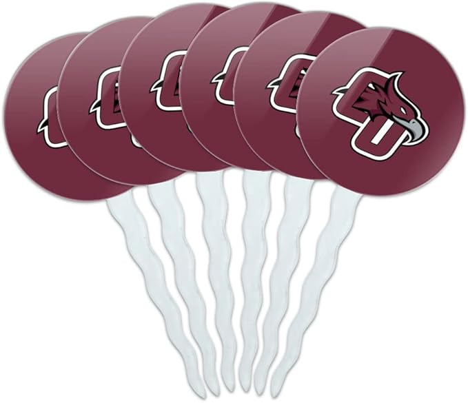 Cumberland University Primary Logo Cupcake Picks Toppers Decoration Set of 6
