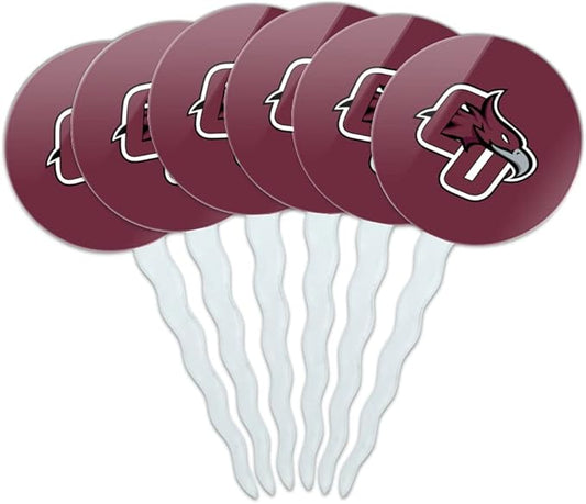 Cumberland University Primary Logo Cupcake Picks Toppers Decoration Set of 6