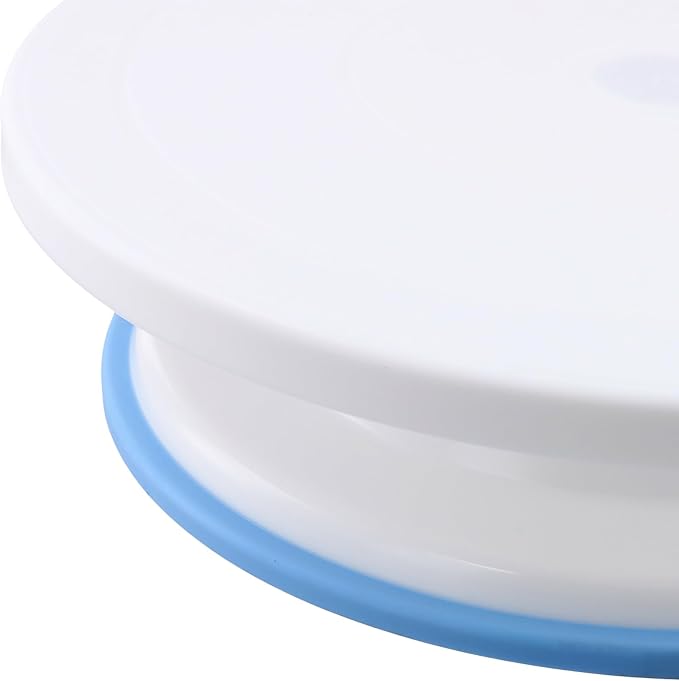 2 Pack 11 Inch Rotating Cake Turntable for Decorating, Smooth Cake Revolving Spinner Stand, Cake Stand for Baking Decorating Display