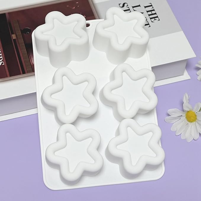 mostsom Star Shaped Mousse Silicone Molds Chocolate Cake Mould Dessert Baking Form Cake Decorating Tools (C_ Star)