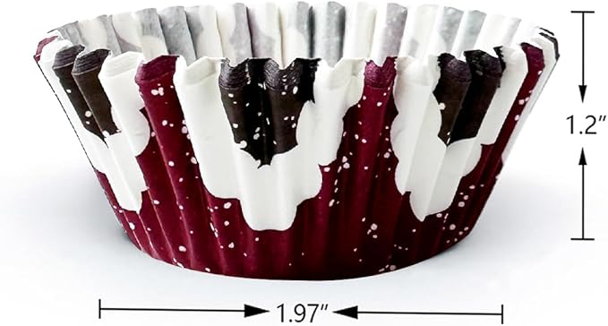 qiqee Christmas 300-Count Cupcake Liners Standard Cupcake Cups 6 Design Cupcake Papers Baking Cups Cupcake Wrappers (Standard Size)