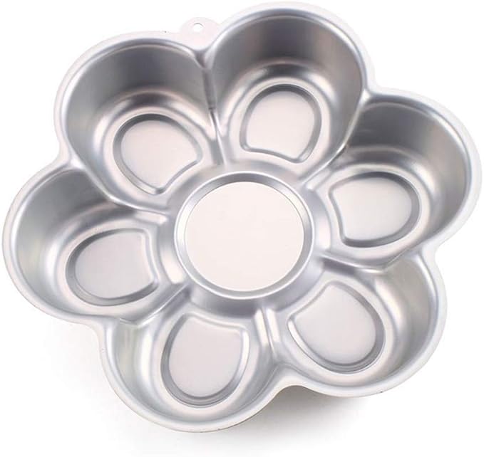 Ulalaza Aluminum Cake Mold 3D Flower Shape Baking Pan DIY Birthday Cake Mould Kitchen Supplies