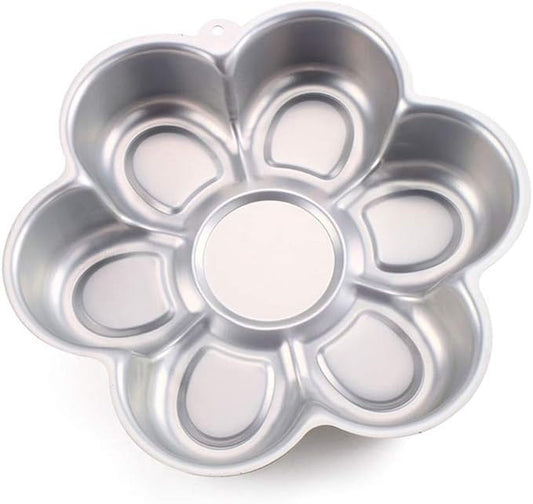 Ulalaza Aluminum Cake Mold 3D Flower Shape Baking Pan DIY Birthday Cake Mould Kitchen Supplies