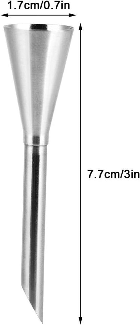 Metal Piping Tip Pastry Filler Injector, Cream Icing Piping Nozzle Tips, Stainless Steel Long Puff Nozzle Decor for Filling Donuts Cupcakes