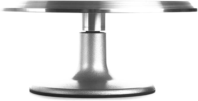 Cake Stand, Rotating Cake Decorating Stand Revolving Pottery Stand Turntable with Ball Bearings Diameter Heavy Duty 12 INCH