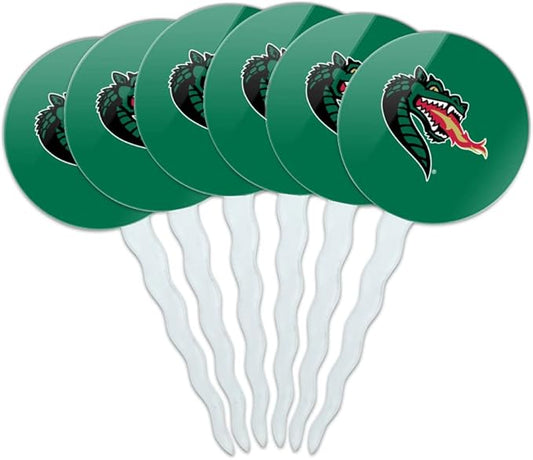 Alabama at Birmingham Primary Logo Cupcake Picks Toppers Decoration Set of 6