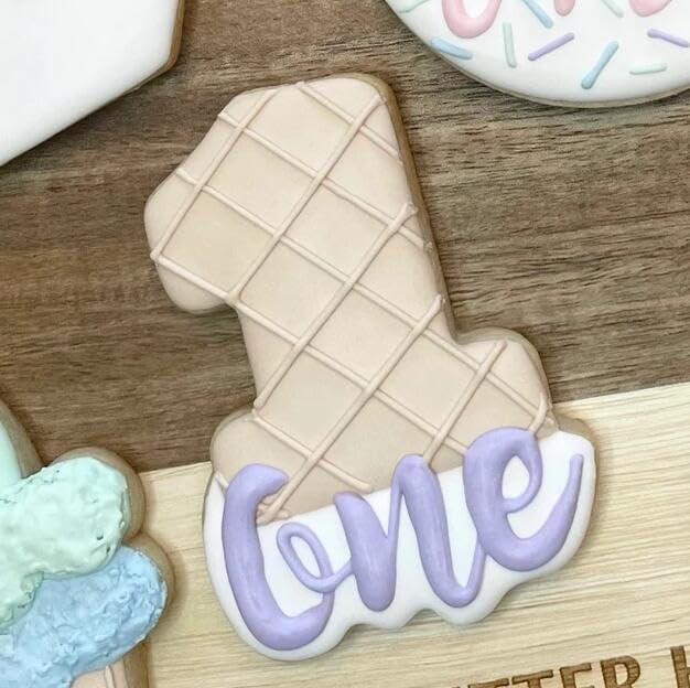 Large Number Cookie Cutter Set with Word-10 Piece-Diswasher Safe-#1#2#3#4#5#6#7#8#9#10 Fondant Cookie Cutter Shape