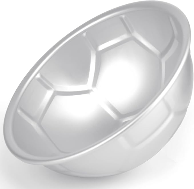 8 inches Football Cake Pan, Soccer Cake Pan, DIY 3D Birthday Pan, Aluminum Ball Cake Molds Nonstick Baking Tool