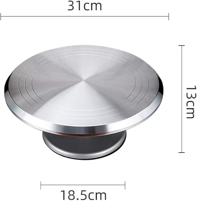 Cake Stand, Rotating Cake Decorating Stand Revolving Pottery Stand Turntable with Ball Bearings Diameter Heavy Duty 12 INCH