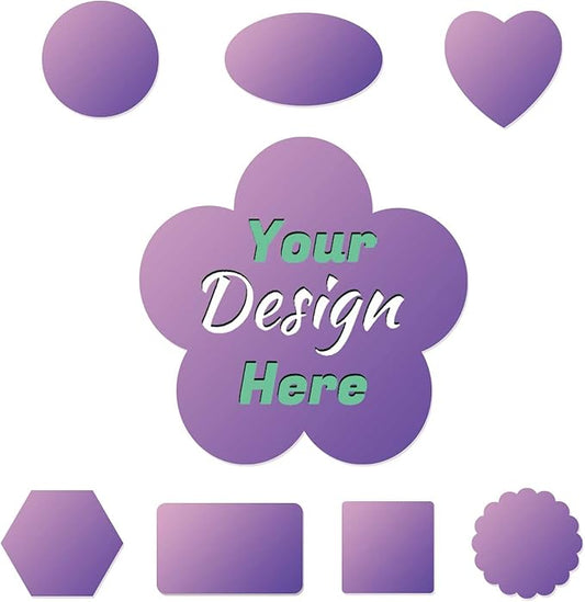 Custom Stickers for Business Logo Personalized Stickers Labels Customized with Photo, Name, Circle, Rectangle, Square, Waterproof Vinyl, Clear PVC,100,200pcs, 1",1.5",2", 3", 4",5" 6"