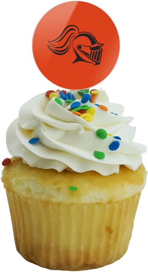 Wartburg College Primary Logo Cupcake Picks Toppers Decoration Set of 6