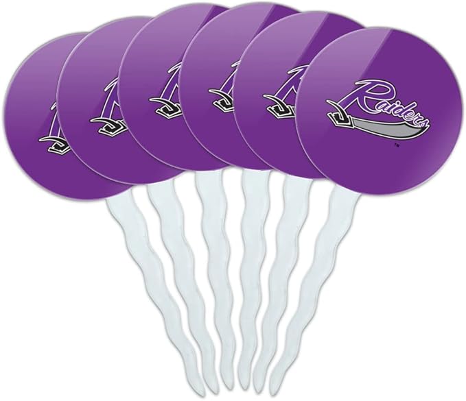 University of Mount Union Primary Logo Cupcake Picks Toppers Decoration Set of 6