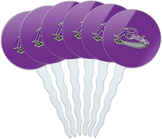 University of Mount Union Primary Logo Cupcake Picks Toppers Decoration Set of 6