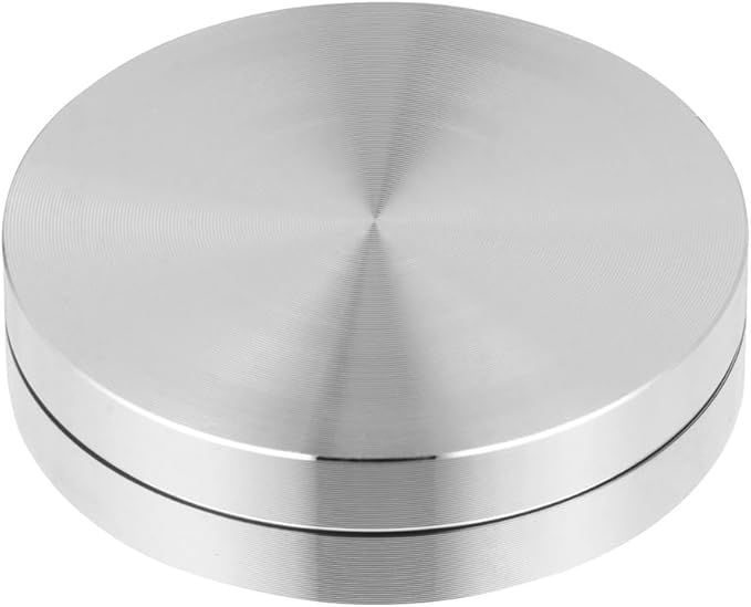 EXCEART Cake Turntable Stand - Rotating Cake Stand Turntable Cake Rotator Base Bearing Aluminium Alloy Revolving Cake Stand Spinner for Cake Decorations Pastries Cupcake