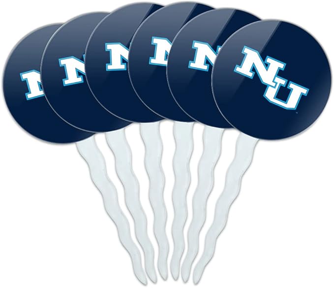 Northwood University Primary Logo Cupcake Picks Toppers Decoration Set of 6