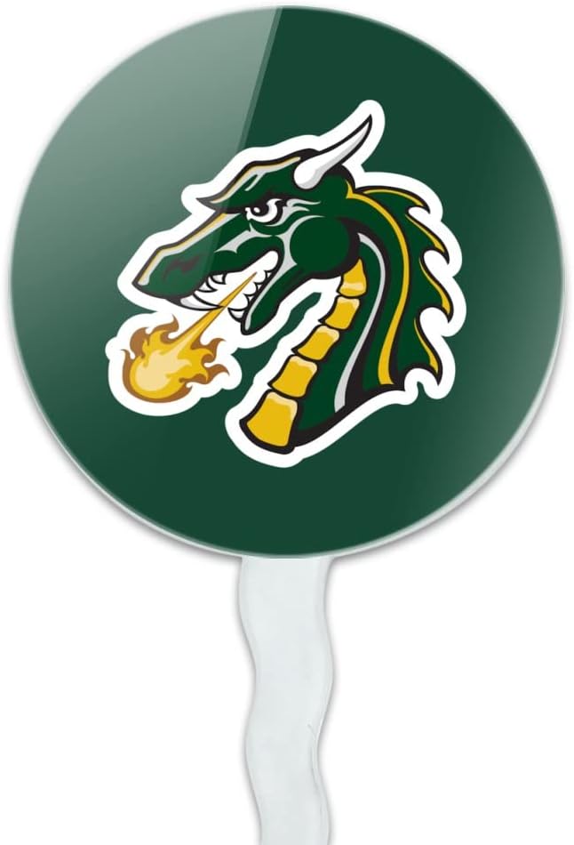 Tiffin University Primary Logo Cupcake Picks Toppers Decoration Set of 6
