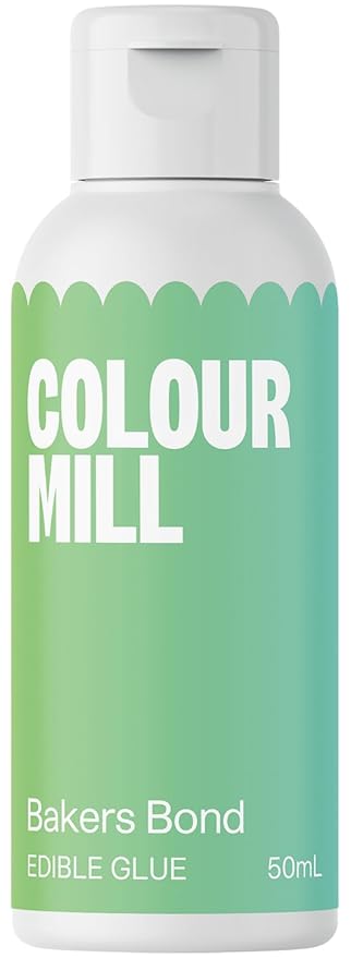 Colour Mill Edible Glue Cookie Decorating Supplies – 50 ML - Edible Adhesive for Baking, Decoration Bonding Gingerbread Frosting Decorating Supplies – Use with Fondant, Gum Paste, Chocolate, Marzipan