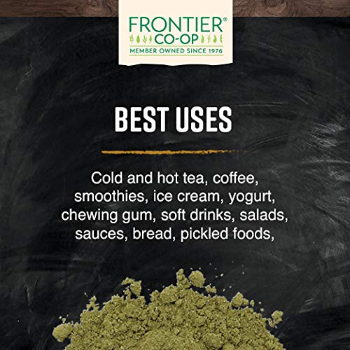 Frontier Co-op Stevia Herb Powder, 1lb Bulk Bag, Certified Organic | 100% Pure Stevia Powder | Ideal for Baking, Coffee, and Tea | No Fillers, Kosher
