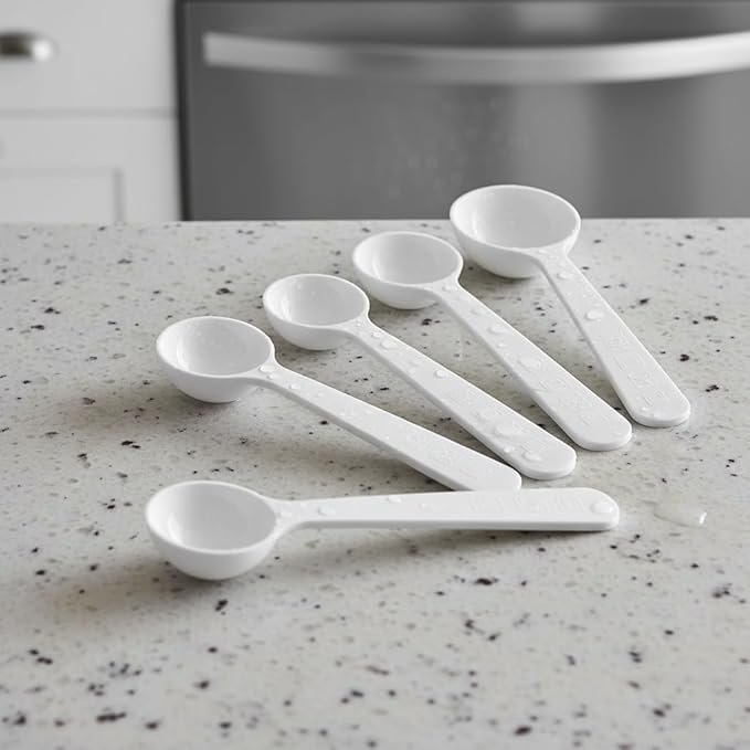 1g Plastic Measuring Spoons (2ml) – Pack of 10 Small Scoops for Protein Poweder, Baby Formula, Baking, Coffee, Supplements – Approx. 1/5 Teaspoon Scoop (tsp)
