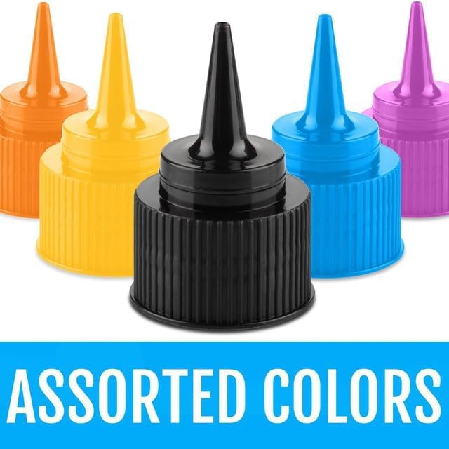 Free Hand Writer Bottles - 30 Easy Small Squeeze Bottles - 15 Each (1 and 2 Ounce) - Cookie Cutters, Cake and Baking Decoration, Food Coloring & Royal Icing Supplies for Writing (30 bottles)