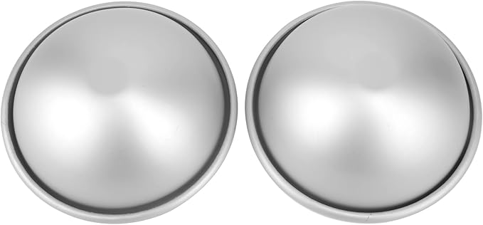 4 Inch Dome Cake Pan, 2 PCS Football, Hemisphere Cake Mold, 3D Soccer, Aluminum Cake Decorating Mold Nonstick Baking Tool