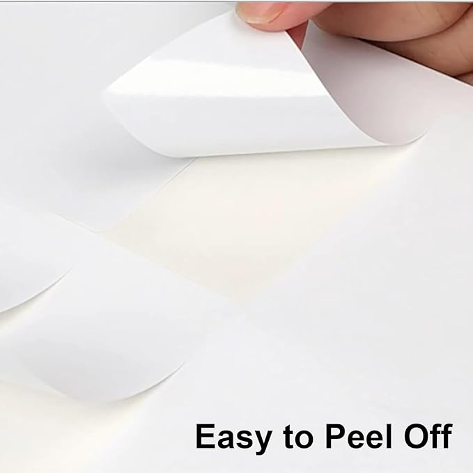 100 Sheets 3000 Labels Address Labels Sticker for Laser & Inkjet Printer, 1" x 2-5/8" White Blank Printable Shipping Address Labels, Strong Adhesive for FBA Label, Easy to Peel