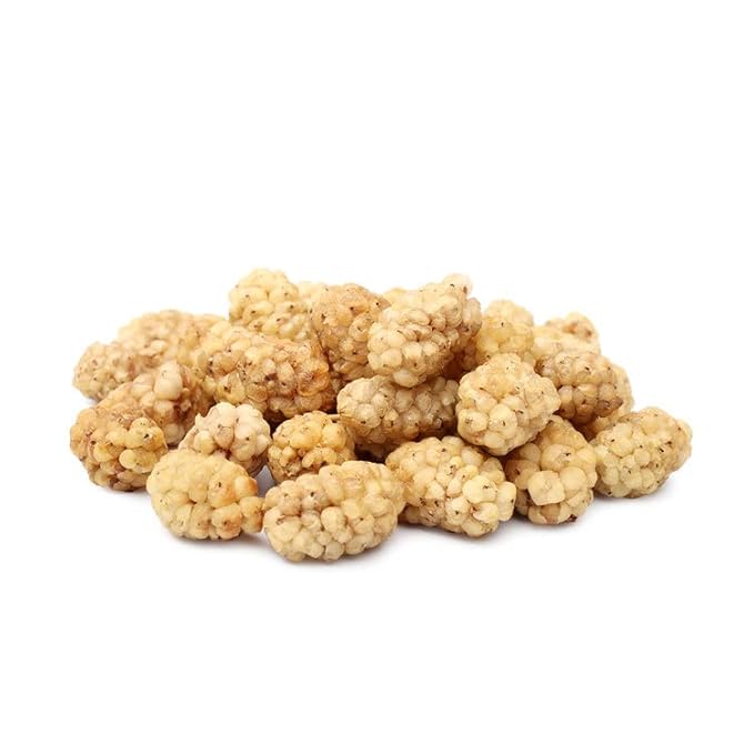 White Mulberries Dried Organic Bulk 2 Lbs Bag– USDA Organic Certified – Sun Dried, Raw, Non GMO & Gluten Free – Product of Turkey