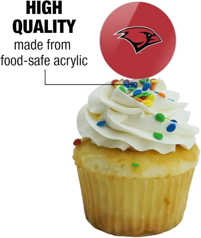 University of the Incarnate Word Primary Logo Cupcake Picks Toppers Decoration Set of 6