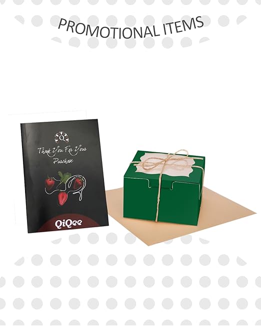 qiqee Deep Green Bakery Box with Window 4x4x2.5 inch 30Packs Macaron Boxes Small Donut Pastry Boxes for Party Mini Cookie Boxes