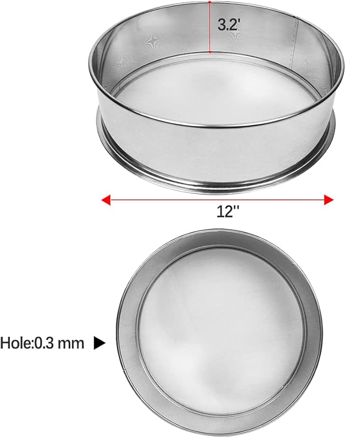 Vibrating Sifter Mesh Screen 60 Mesh Stainless Steel Vibrating Sieve Mesh Screen for Automatic Powder Sifter Machine
