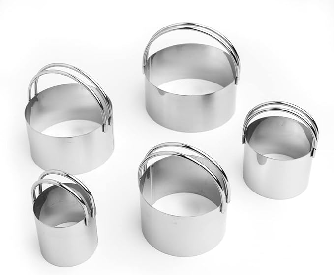 Cookie Cutter Kingdom, Halloween Cookie Cutters, 2 Pack, Stainless Steel, Beautful Coated Finish, Mold for Cakes Biscuits and Sandwiches (Biscuit Cutter - 5 pack)