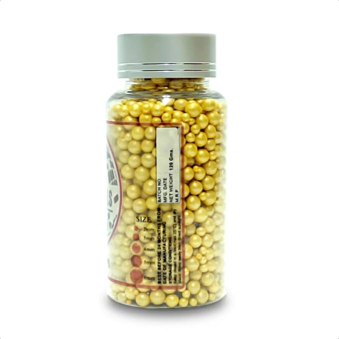 Confect Gold Edible Sprinkles – Confect Love Disco Balls Mashups for Cake & Cupcake Decorating – Metallic Gold Sugar Pearls & Decorative Toppings | Dessert Sprinkle Mix | Vegan, Gluten-Free, Nut-Free, Soy-Free, Dairy-Free, Palm Oil-Free- 4.2 Oz