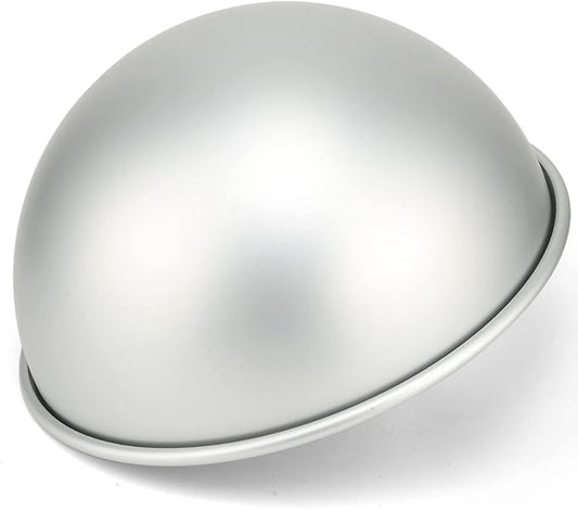 10 Inches Dome Cake Pan, Football Cake Pan, Hemisphere, DIY 3D Soccer Birthday Pan, Aluminum Cake Mold Nonstick Baking Tool (10 inch)