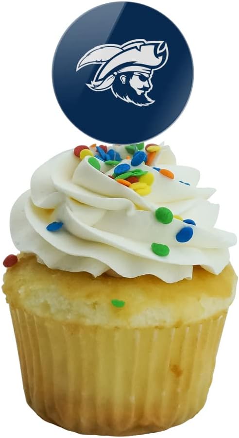 Charleston Southern University Primary Logo Cupcake Picks Toppers Decoration Set of 6