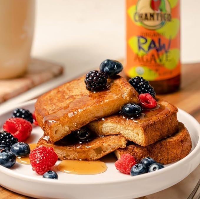 Chantico Agave Organic Sweetener (333g of each 4 pack, Raw), Diabetes-friendly, Easy addition to tea, coffee and baked goods