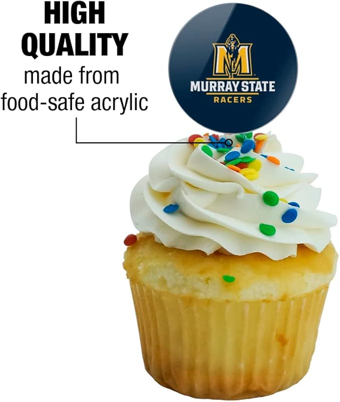 Murray State University Primary Logo Cupcake Picks Toppers Decoration Set of 6