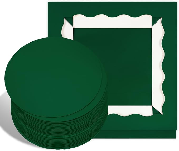 Bakepacker 36pcs 12x12x8 Inches Cake Boxes with Window 18-Packs Green Cake Boxes 12 Inch Bakery Boxes (18 Cake Boxes +18 Cake Boards Included)