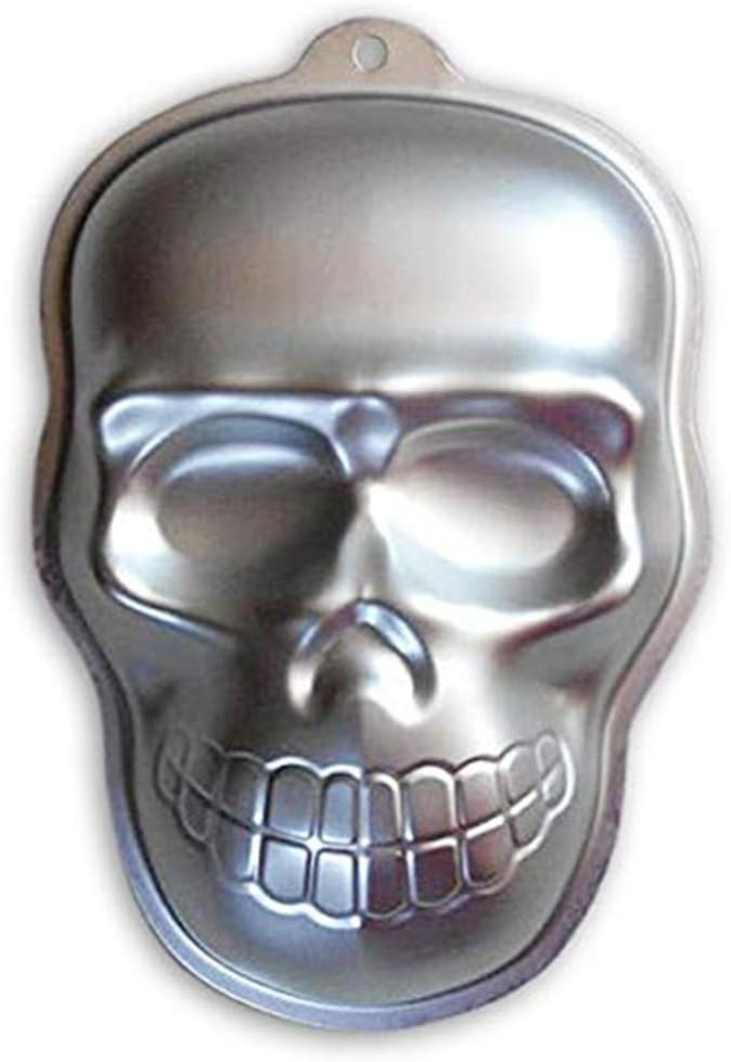 3D Skull Cake Mold Halloween Aluminum Baking Mould Nonstick DIY Baking Tools