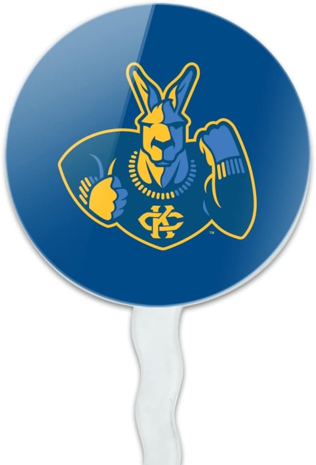 University of Missouri - Kansas City Primary Logo Cupcake Picks Toppers Decoration Set of 6
