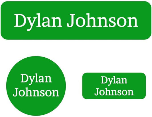 Name Bubbles - Basic Daycare Name Stickers for Kids (102 Count) - Personalized Waterproof Name Labels for School Supplies, Clothing Tags, Baby Bottles, All Ages - Washable Stick-On Labels (One Color)