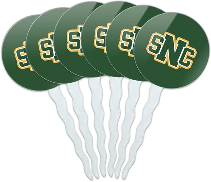 St. Norbert College Primary Logo Cupcake Picks Toppers Decoration Set of 6