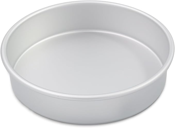 8 inch round cake pan,1pc, Aluminum cake tin baing pan for birthday cake party (8×2 round Cake Pan)