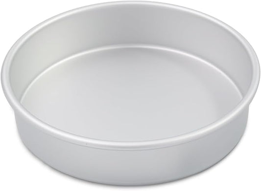 8 inch round cake pan,1pc, Aluminum cake tin baing pan for birthday cake party (8×2 round Cake Pan)