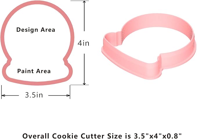 Cookie Cutter and Stencil Set Bundle Kit PYO Cookies Paint Your Own Diy Bakery Fondant Sugar Happy Birthday Wedding Baby Candle Kids Painting Coloring Pages Comb (Snowglobe)