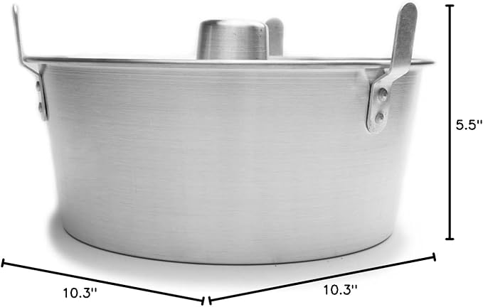 Fox Run Aluminum Angel Food Pan 10.75", Reinforced Cake Pan