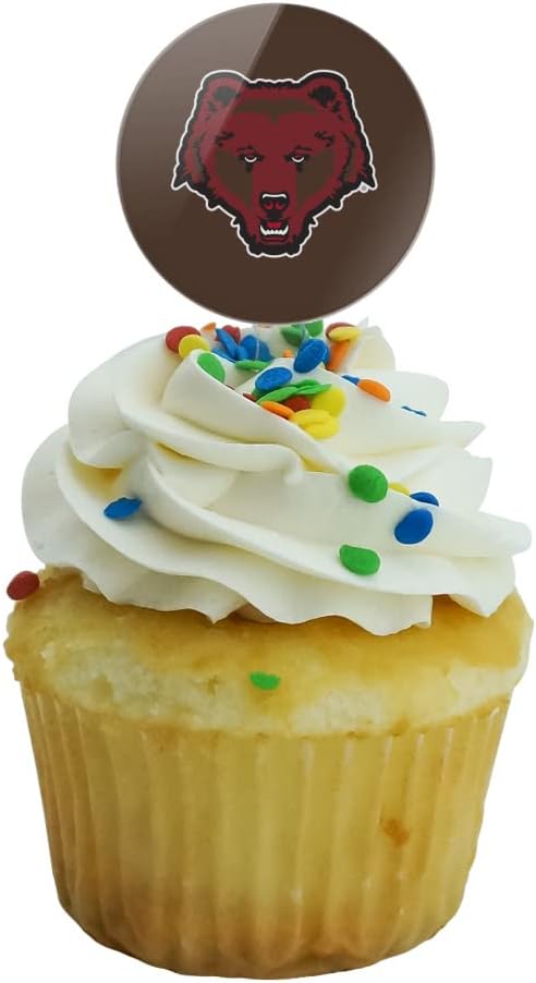 Brown University Primary Logo Cupcake Picks Toppers Decoration Set of 6